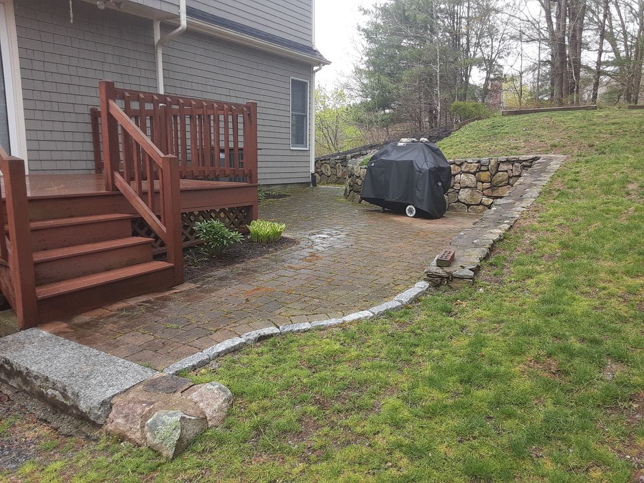 Patio Cleaning Before