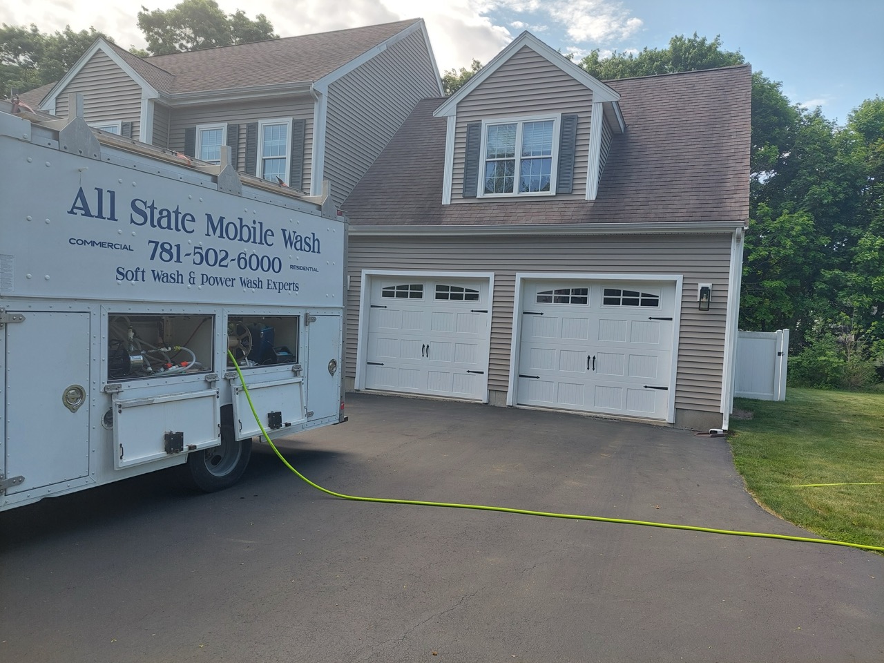 Before Roof Soft Washing