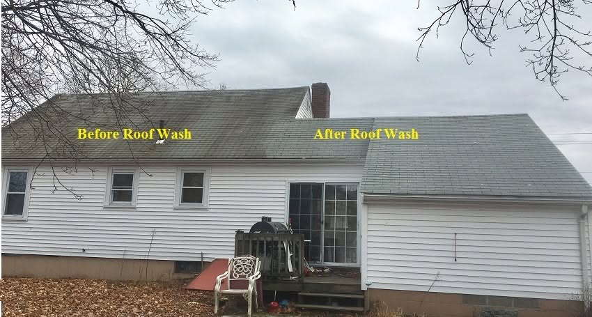 black streaks roof wash